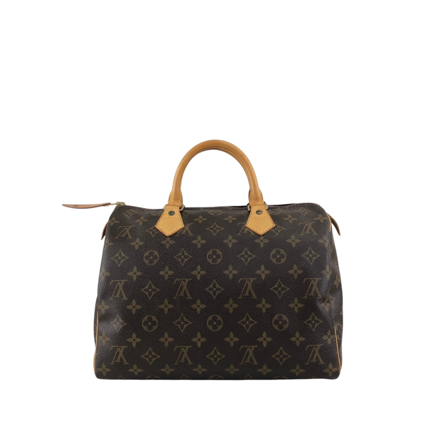 LOUIS VUITTON Monogram Handbag Boston bag Brown Vintage s2cksy