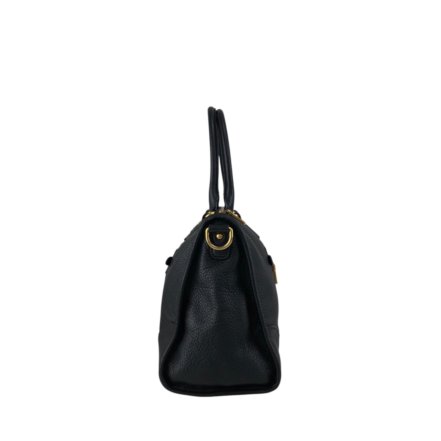 PRADA Logo Two-way Small Boston bag Shoulder bag Black Vintage h5k5fy