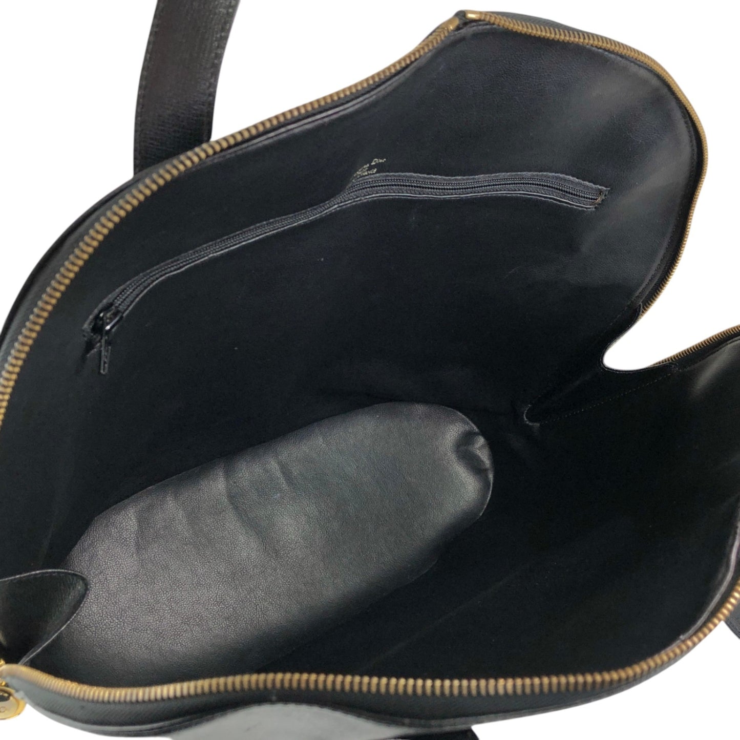 Christian Dior CD Logo Turn Lock Shoulder bag Black Vintage 7ng3ku