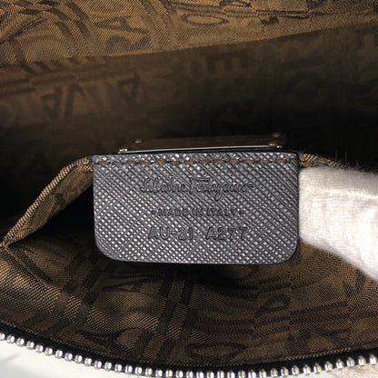 Salvatore Ferragamo Gancini Shoulder bag Black Vintage 52xyvd