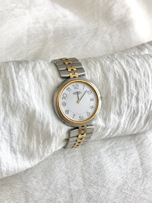 HERMES Watch Silver Vintage bm3wfz