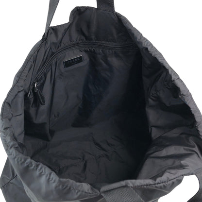 PRADA Tessuto Triangle Logo Handbag Totebag Black Vintage txv6yu