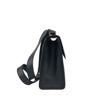 CELINE Turn Lock Shoulder bag Black Vintage ni6cxe