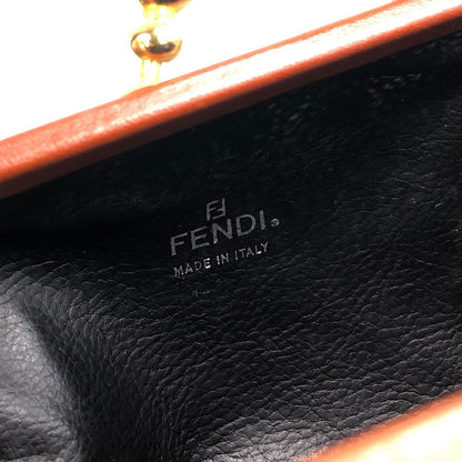 FENDI Pecan Logo Metal Closure Two-way Handbag Shoulder bag Brown Vintage pr7k2h