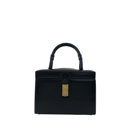 LOEWE Anagram Handbag Vanity bag Navy Vintage kwwgaf