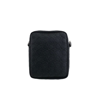 Salvatore Ferragamo Gancini Small Shoulder bag Black Vintage fxkbbr