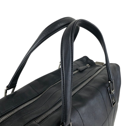 CHANEL Chocolate Bar Handbag Boston bag Black Vintage 6gabx8