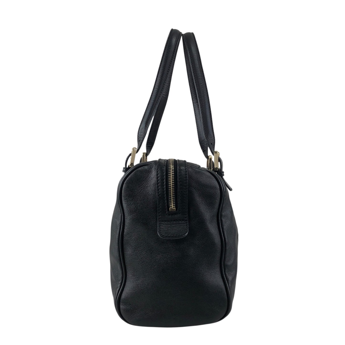 GUCCI GG Motif Small Boston bag Handbag Black Vintage f7jncz