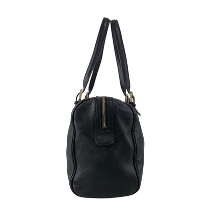 GUCCI GG Motif Small Boston bag Handbag Black Vintage f7jncz