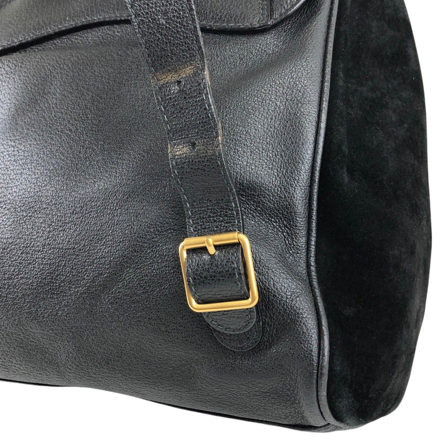 GUCCI Horse Bit Backpack Black Vintage h6pr8u