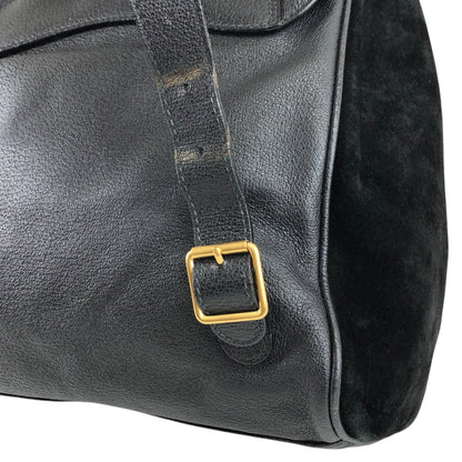 GUCCI Horse Bit Backpack Black Vintage h6pr8u