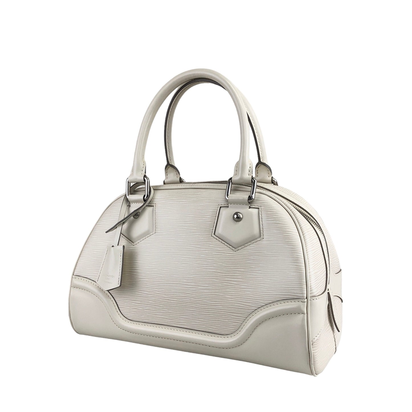 LOUIS VUITTON Epi Handbag White Vintage br6iiz