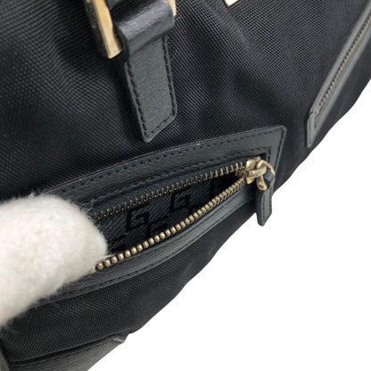 GUCCI Logo Small Boston bag Handbag Black Vintage zw2fwz