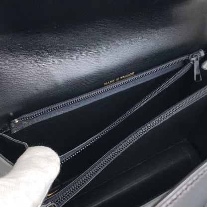 CELINE Gancini Shoulder bag Black Vintage gssz7x