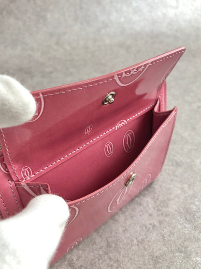 Cartier Folded Wallet Pink Vintage akkt2f
