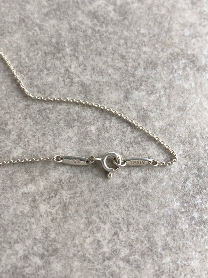 Tiffany & Co. Cross SILVER925 Necklace Silver Vintage h43x6c