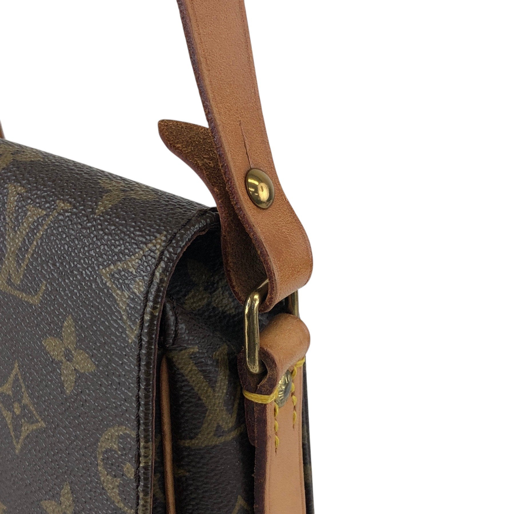 LOUIS VUITTON Monogram Shoulder bag Brown M51254 Vintage g6r5tz