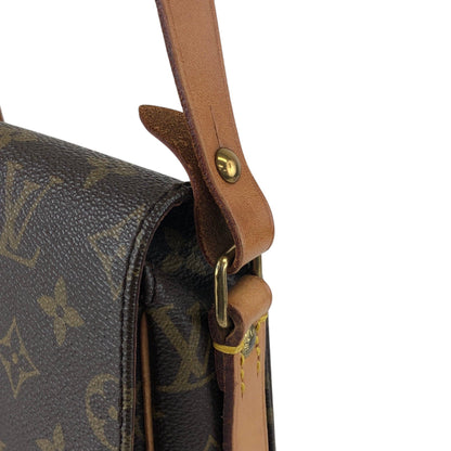 LOUIS VUITTON Monogram Shoulder bag Brown M51254 Vintage g6r5tz