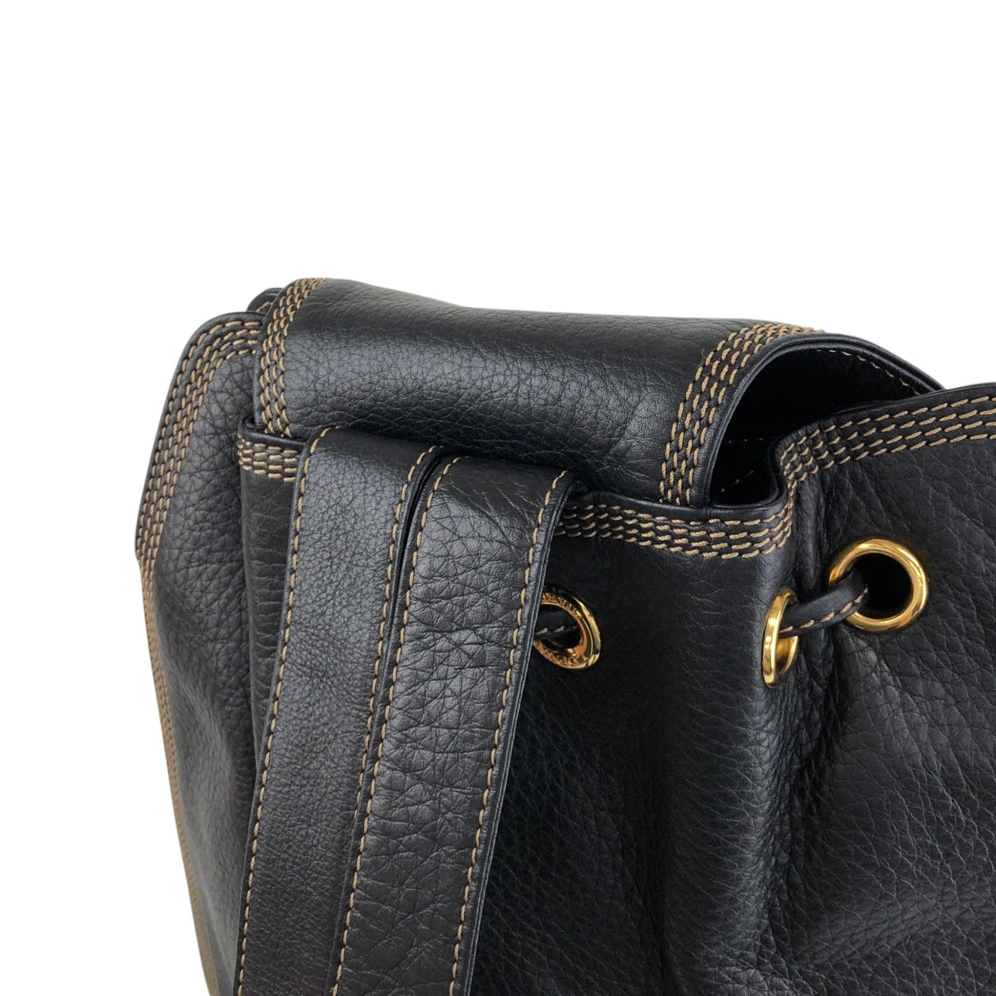 LOEWE Anagram Backpack Black Vintage 53w2pp