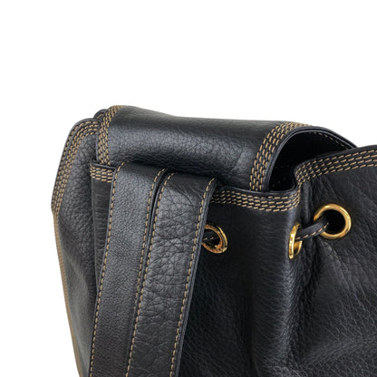 LOEWE Anagram Backpack Black Vintage 53w2pp