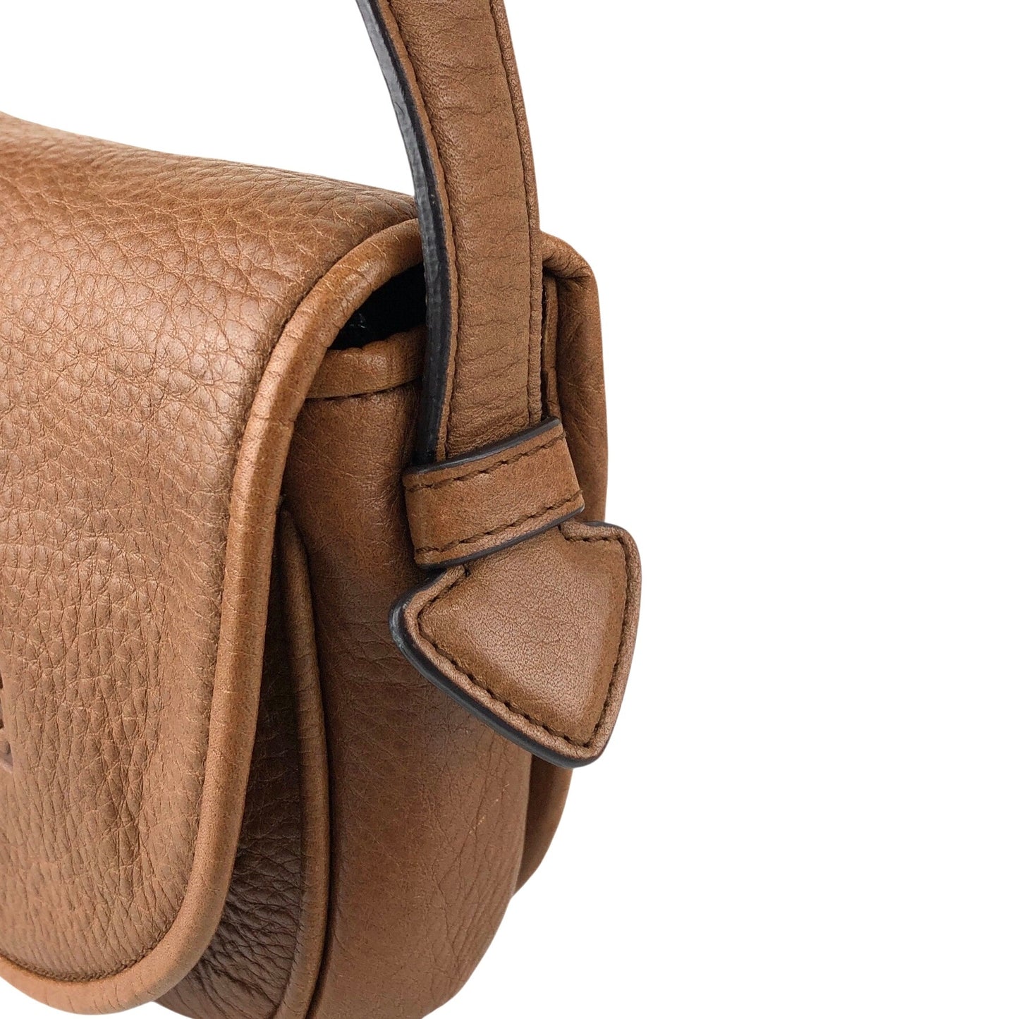 LOEWE Logo Embossed Crossbody Shoulder bag Brown Vintage w2swk6