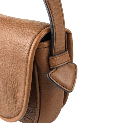 LOEWE Logo Embossed Crossbody Shoulder bag Brown Vintage w2swk6