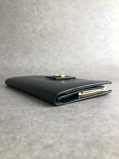 CELINE Circle Long Wallet Black Vintage eb8j2d