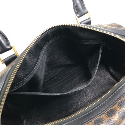 CELINE Macadam Blason Two-way Small Boston bag Shoulder bag Black Vintage d4zwjm