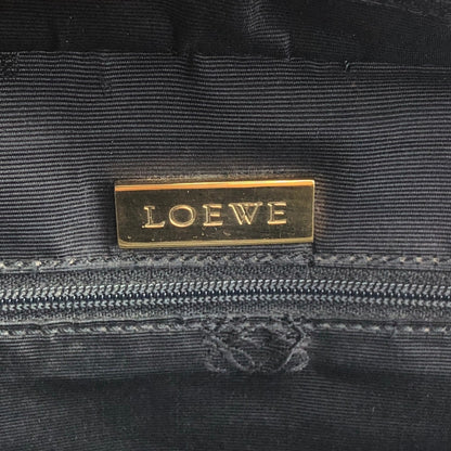 LOEWE Amazona Anagram Handbag Boston bag Navy Vintage 7hgehe