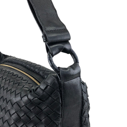 Bottega Veneta Intrecciato Shoulder bag Black Vintage w3k2a2