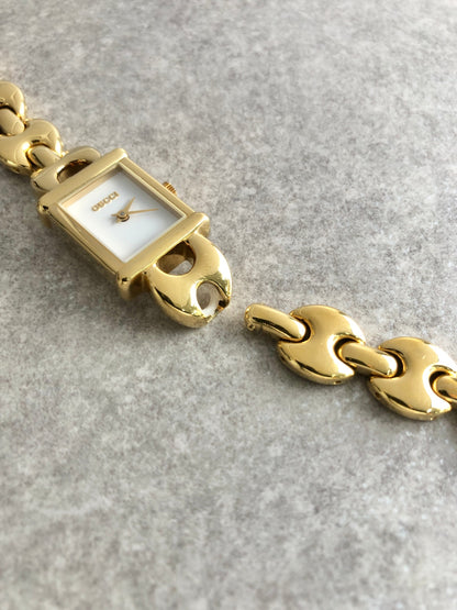 GUCCI Quartz Watch Gold 1800L Vintage wu52cy