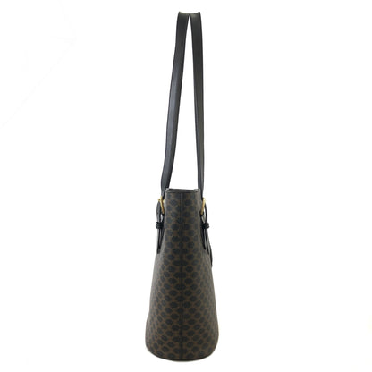 CELINE Macadam Leather Totebag Black Vintage gkmcp7