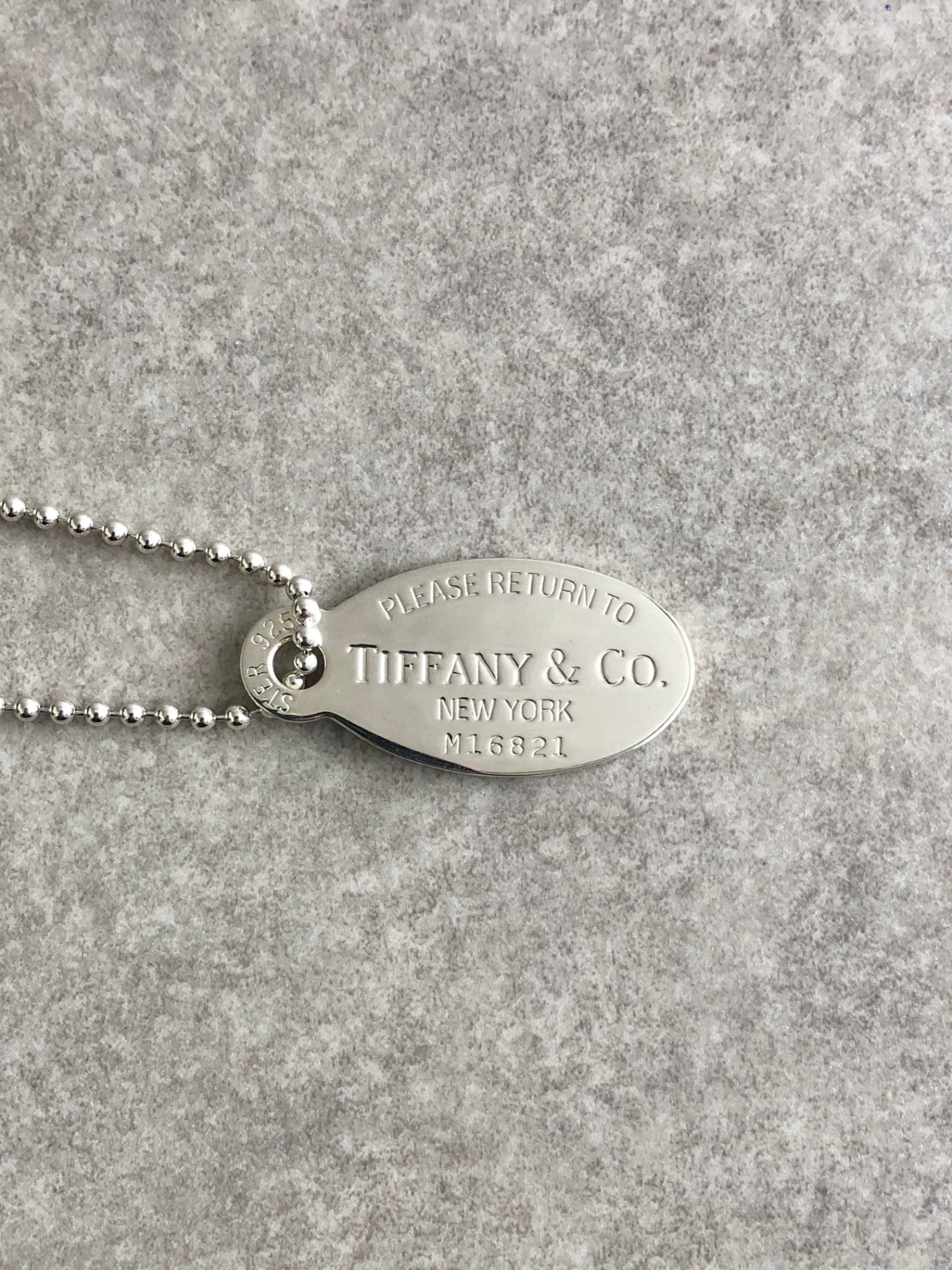 Tiffany & Co. SILVER925 Necklace Silver Vintage mxv8tz