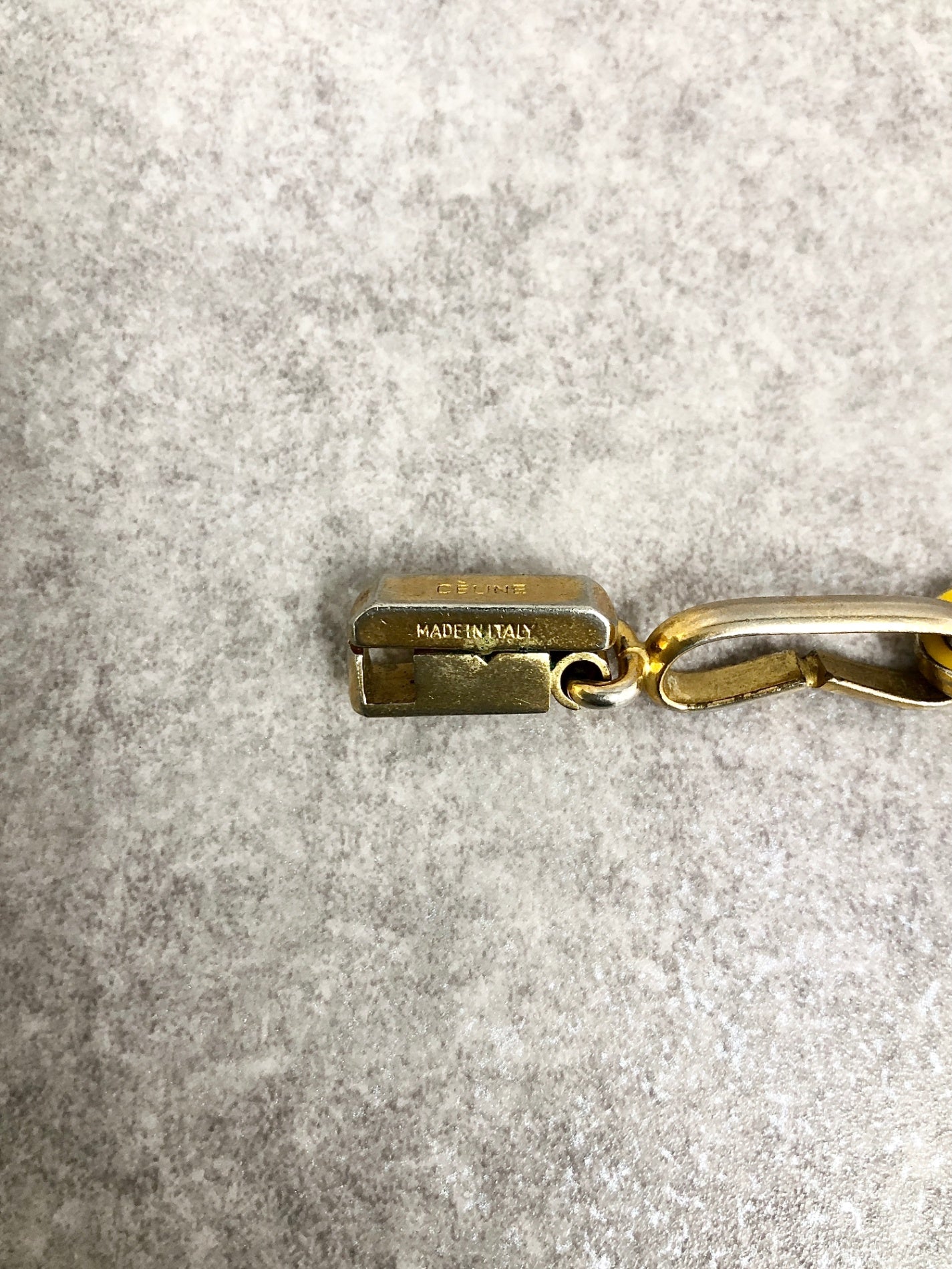 CELINE Triomphe Bracelet Gold Vintage dnaemn