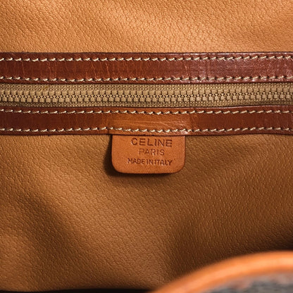 CELINE Macadam Drawstring Shoulder bag Brown Vintage wskrpv