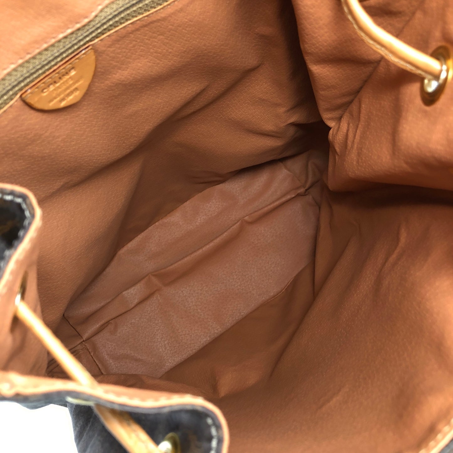CELINE Macadam Gancini Backpack Brown Vintage x8u3v3