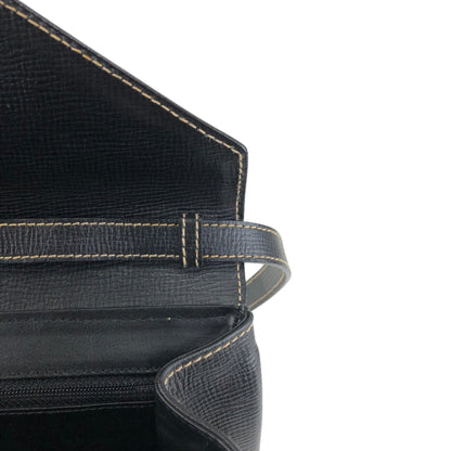 CELINE Circle Logo Shoulder bag Black Vintage 3sg788