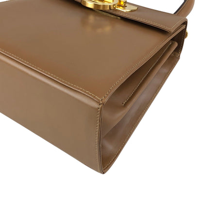 Salvatore Ferragamo Gancini Two-way Handbag Shoulder bag Brown Vintage 6t6kdf