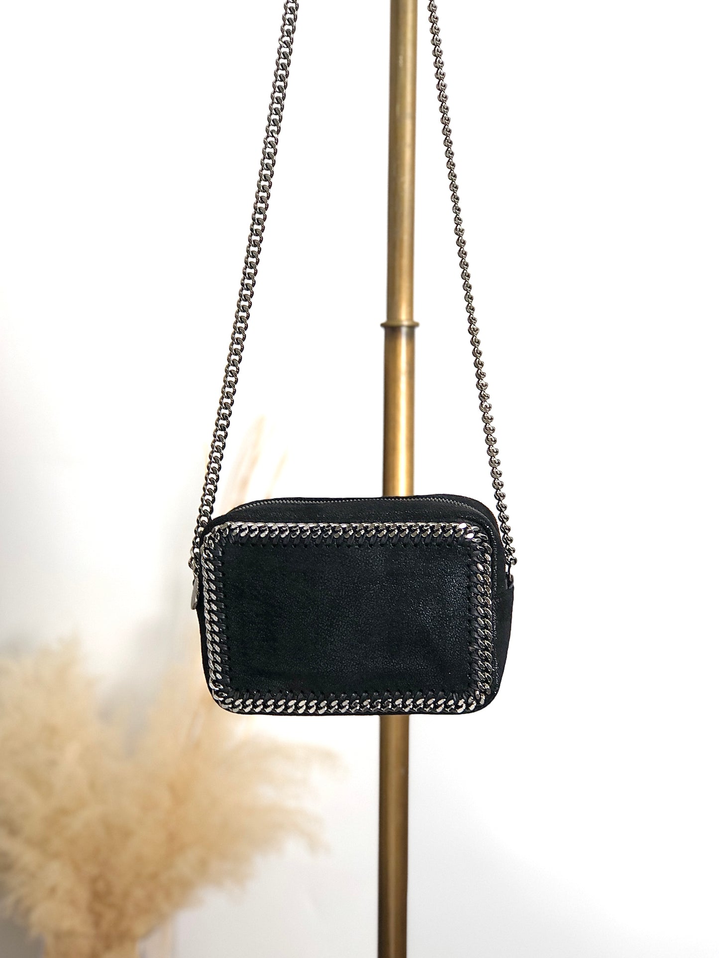 Stella McCartney Chain Shoulder bag Black Vintage cps2bs