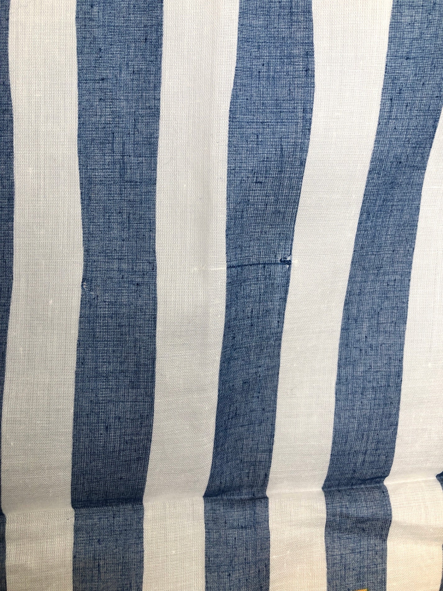 CHANEL Logo  Scarf Blue×White CottonVintage hxte7s