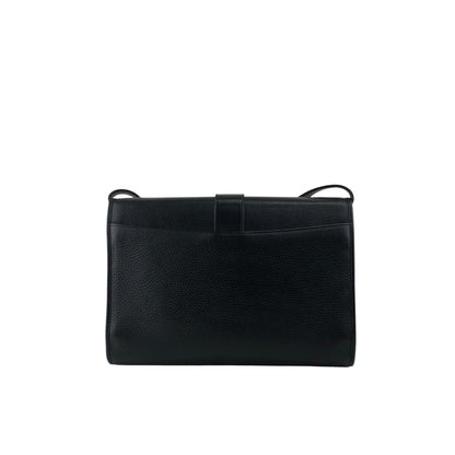 GUCCI Front Buckle Shoulder bag Black Vintage zbczdz