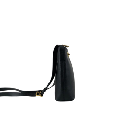 CELINE Toggle Clasp Shoulder bag Black Vintage agj7jw