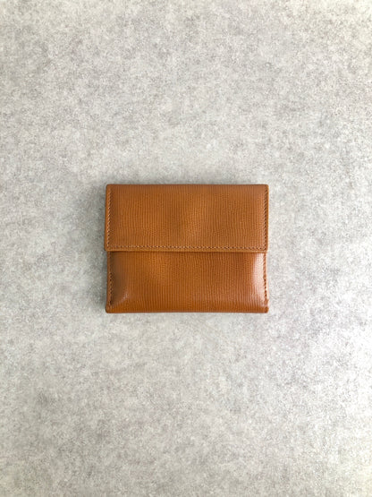 CELINE Circle Logo Folded Wallet Camel Vintage xhrnc5