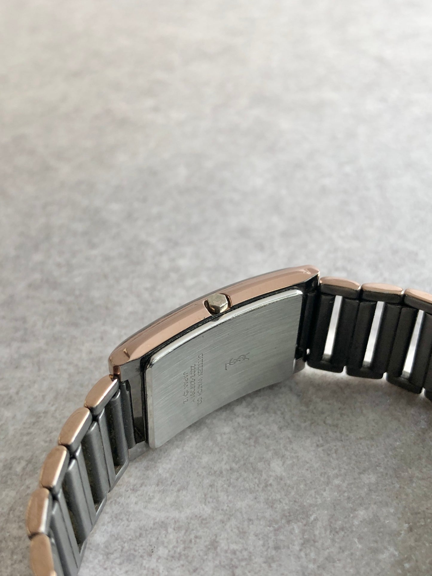 Yves Saint Laurent Quartz Watch Silver 2202-229061 Vintage 4rbv4z