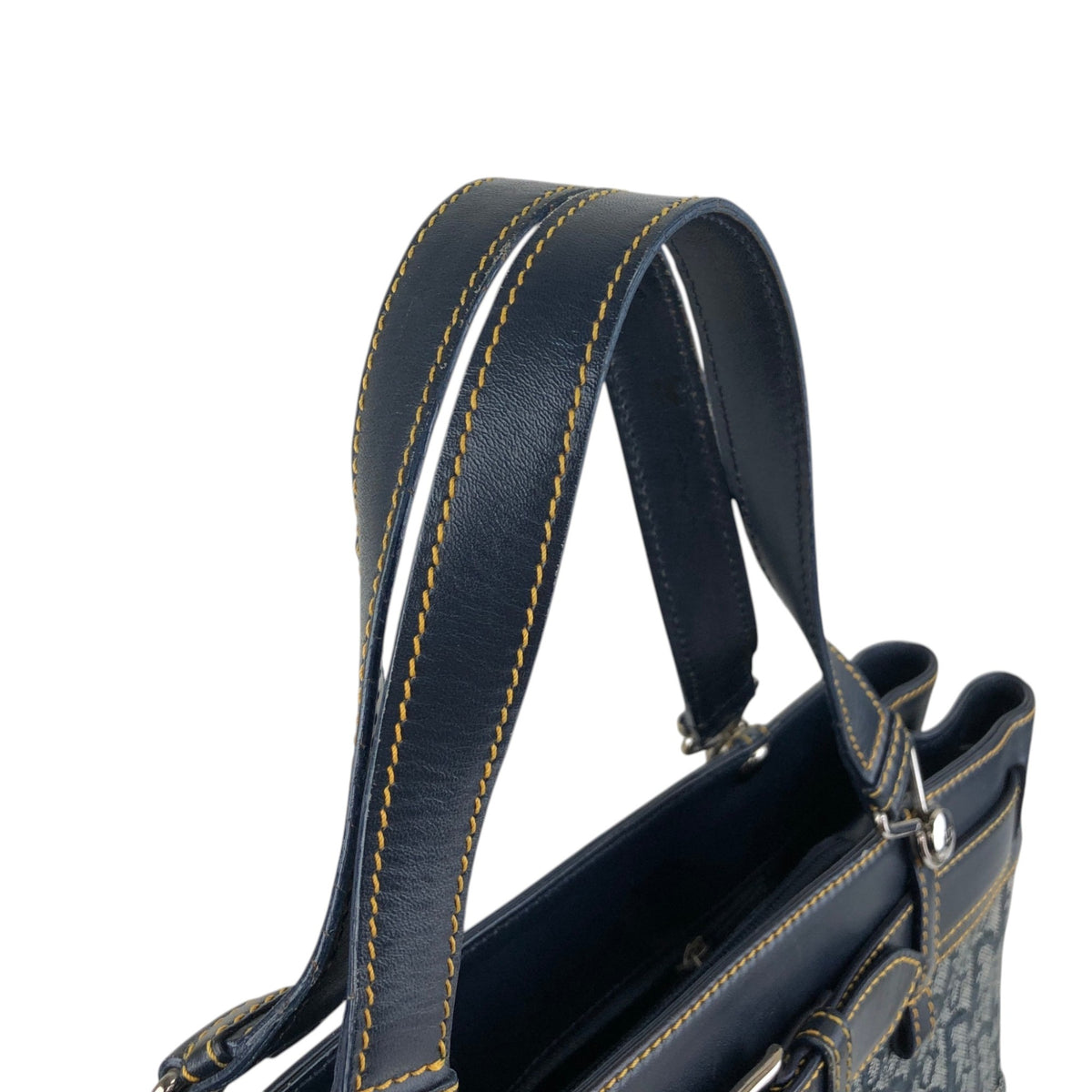 Christian Dior Trotter Handbag Navy Vintage twjy5h