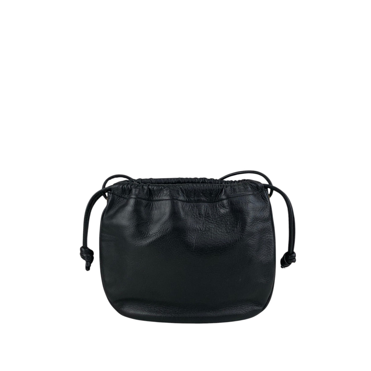 Christian Dior CD Logo Drawstring Shoulder bag Black Vintage 3cpukr
