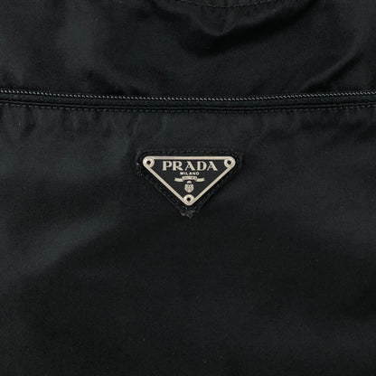 PRADA Tessuto Triangle Logo Totebag Black Vintage t7z4fj