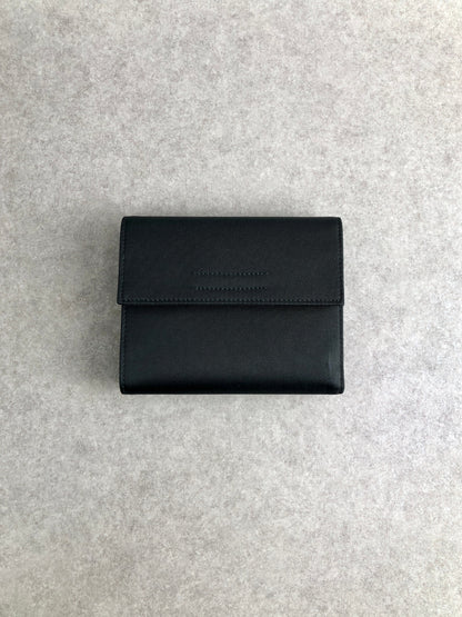 PRADA Triangle Logo Folded Wallet Black Vintage daf27c