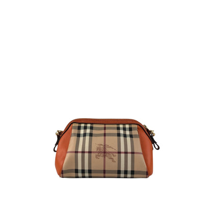 BURBERRY Nova Check Shoulder bag Beige×Orange Vintage 2e2732