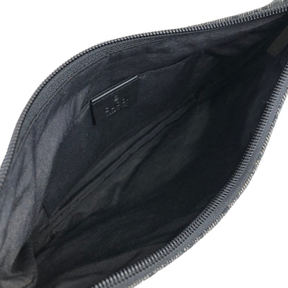 GUCCI GG Canvas Leather Small Handbag Hobobag Black Vintage 2egrki